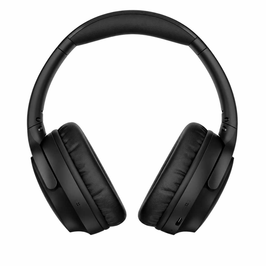 Bash Vivid ANC Wireless Bluetooth Over-Ear Headphones with 23 dB 70h Playtime, Type-C Fast Charging, Foldable Black