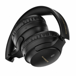 Bash Vivid ANC Wireless Bluetooth Over-Ear Headphones with 23 dB 70h Playtime, Type-C Fast Charging, Foldable Black