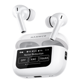 Screen TWS Bluetooth Earbuds with 32 db ANC + ENC and On Case Display